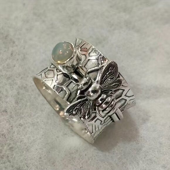 Bumble Bee Boho Band Ring #736 - Picture 4 of 6